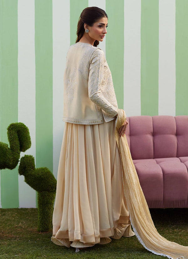 Farah Talib Aziz | Luna Eid 26 | Luma Kalidaar With Dupatta And Pants - Designer Dress - Type : Ladies Clothes - Available at Libayah - 100% Original