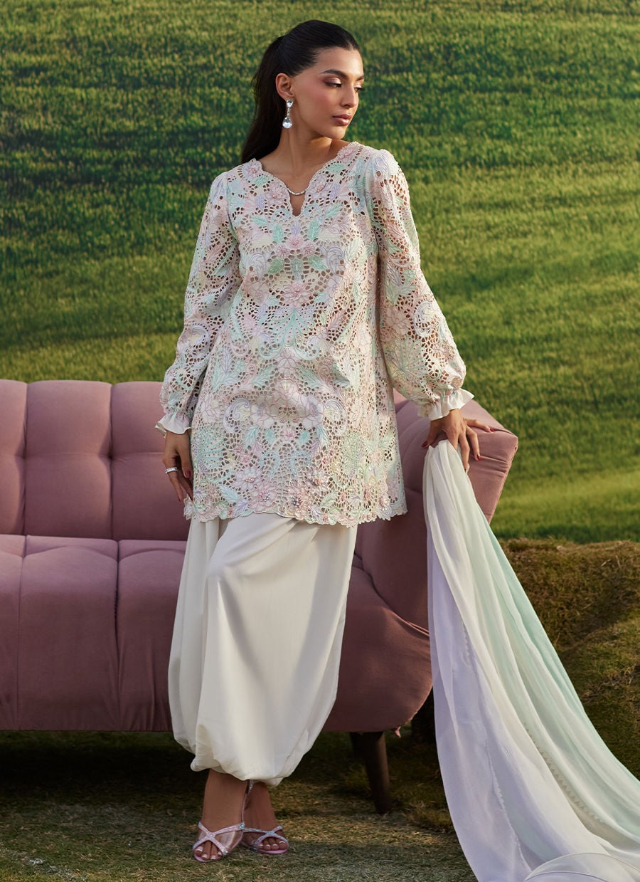 Farah Talib Aziz | Luna Eid 26 | Lyla Mist - Designer Dress - Type : Ladies Clothes - Available at Libayah - 100% Original