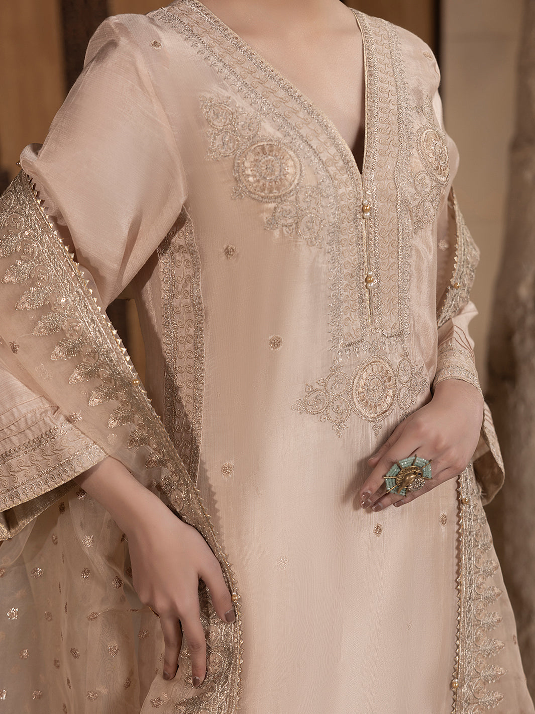 Hem Stitch | Raw Silk Edit 25 |Janan by Hemstitch - Designer Dress - Type: Ladies Clothes - Available at Libayah - 100% Original