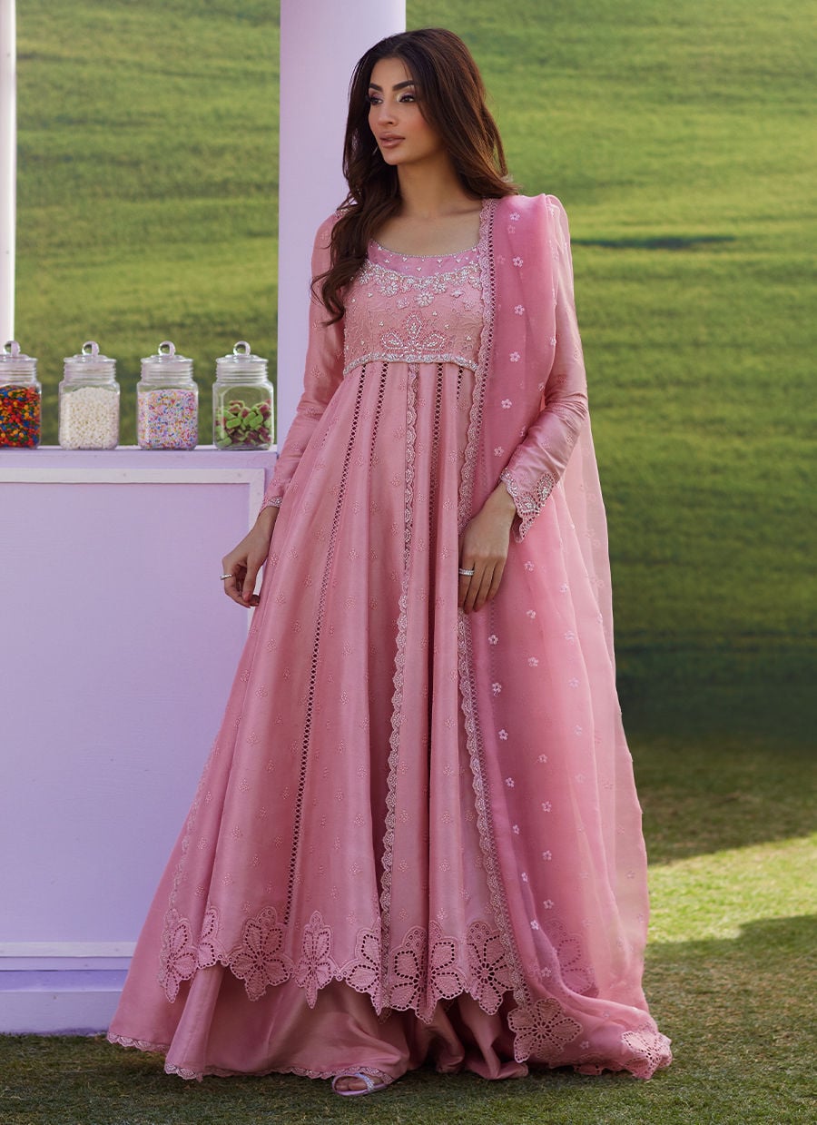 Farah Talib Aziz | Luna Eid 26 | Elara Rose Kalidaar With Dupatta - Designer Dress - Type : Ladies Clothes - Available at Libayah - 100% Original