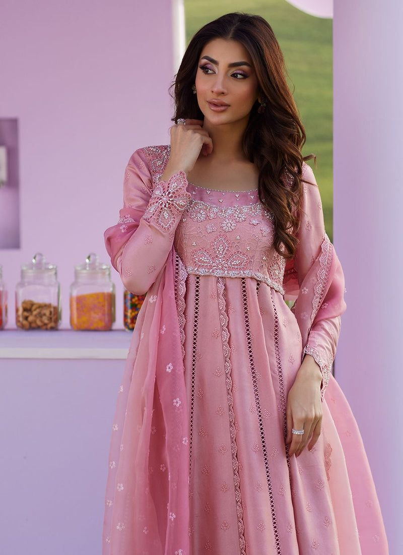 Farah Talib Aziz | Luna Eid 26 | Elara Rose Kalidaar With Dupatta - Designer Dress - Type : Ladies Clothes - Available at Libayah - 100% Original