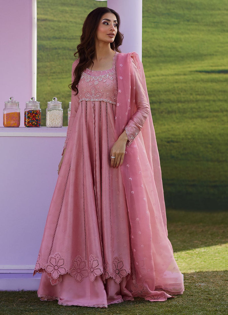 Farah Talib Aziz | Luna Eid 26 | Elara Rose Kalidaar With Dupatta - Designer Dress - Type : Ladies Clothes - Available at Libayah - 100% Original