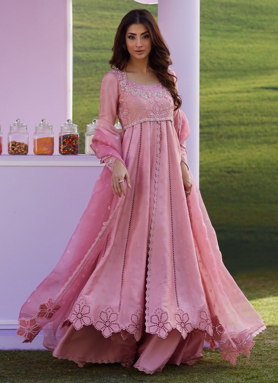 Farah Talib Aziz | Luna Eid 26 | Elara Rose Kalidaar With Dupatta - Designer Dress - Type : Ladies Clothes - Available at Libayah - 100% Original