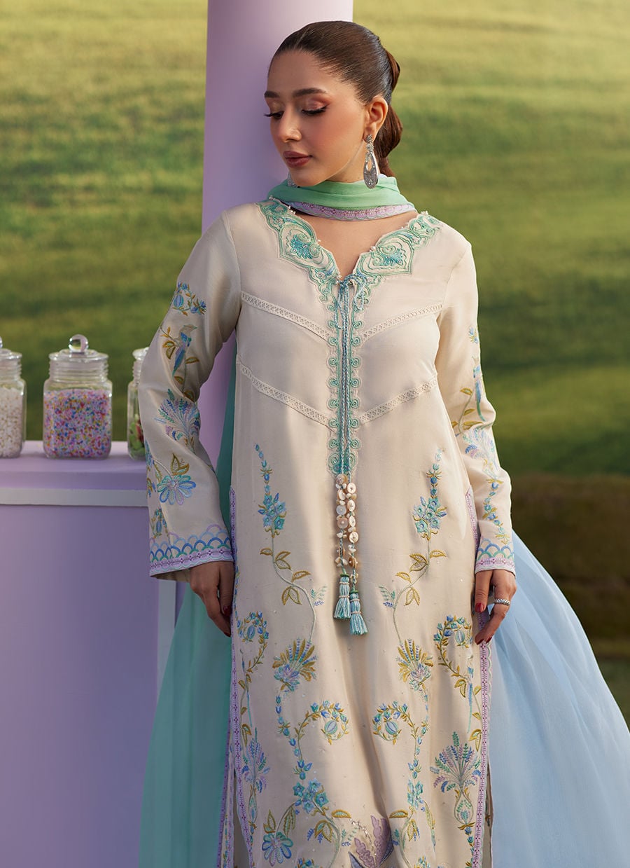 Farah Talib Aziz | Luna Eid 26 | Saira Shirt And Dupatta - Designer Dress - Type : Ladies Clothes - Available at Libayah - 100% Original