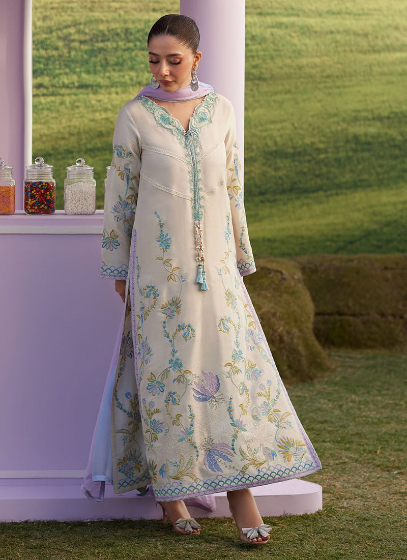 Farah Talib Aziz | Luna Eid 26 | Saira Shirt And Dupatta - Designer Dress - Type : Ladies Clothes - Available at Libayah - 100% Original