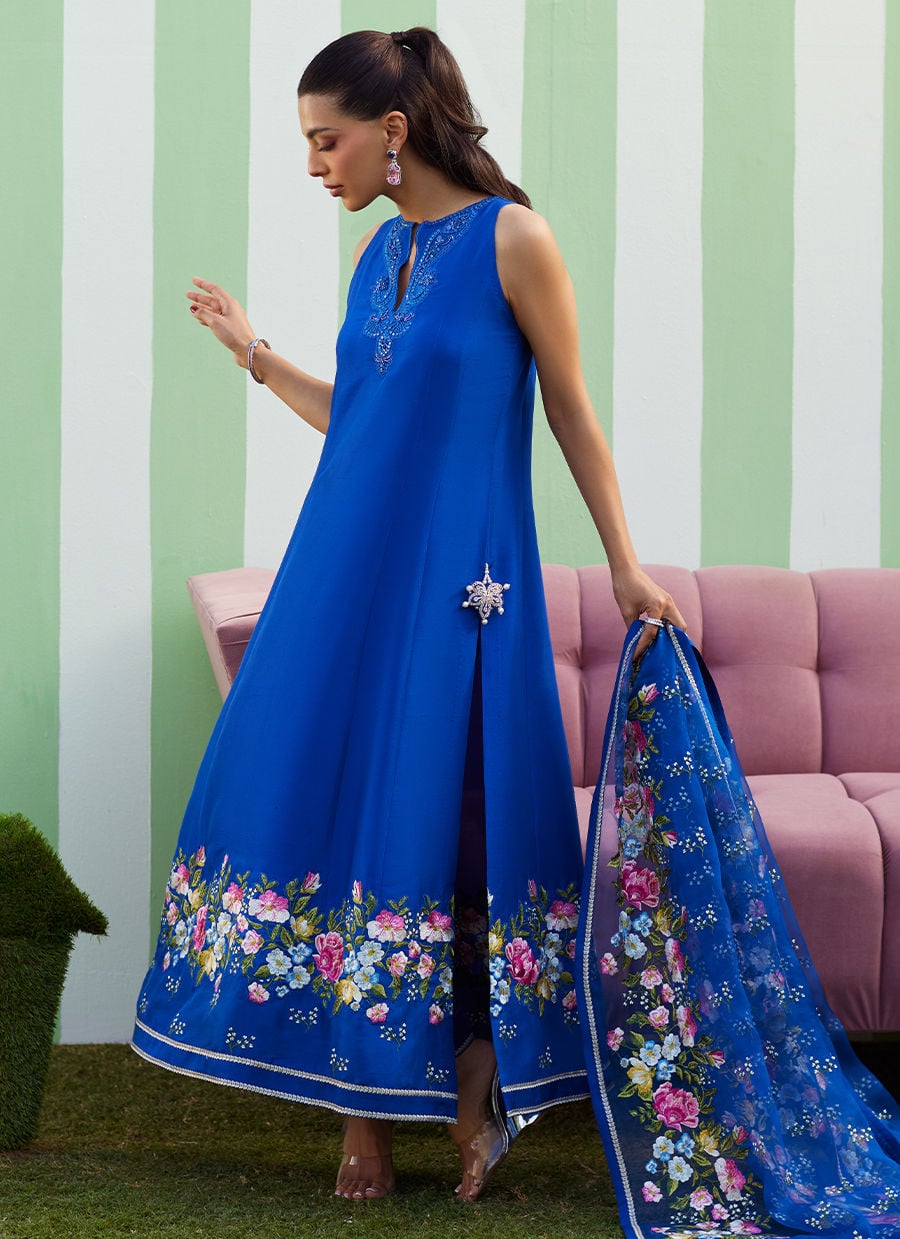 Farah Talib Aziz | Luna Eid 26 | Lara Shirt And Dupatta - Designer Dress - Type : Ladies Clothes - Available at Libayah - 100% Original