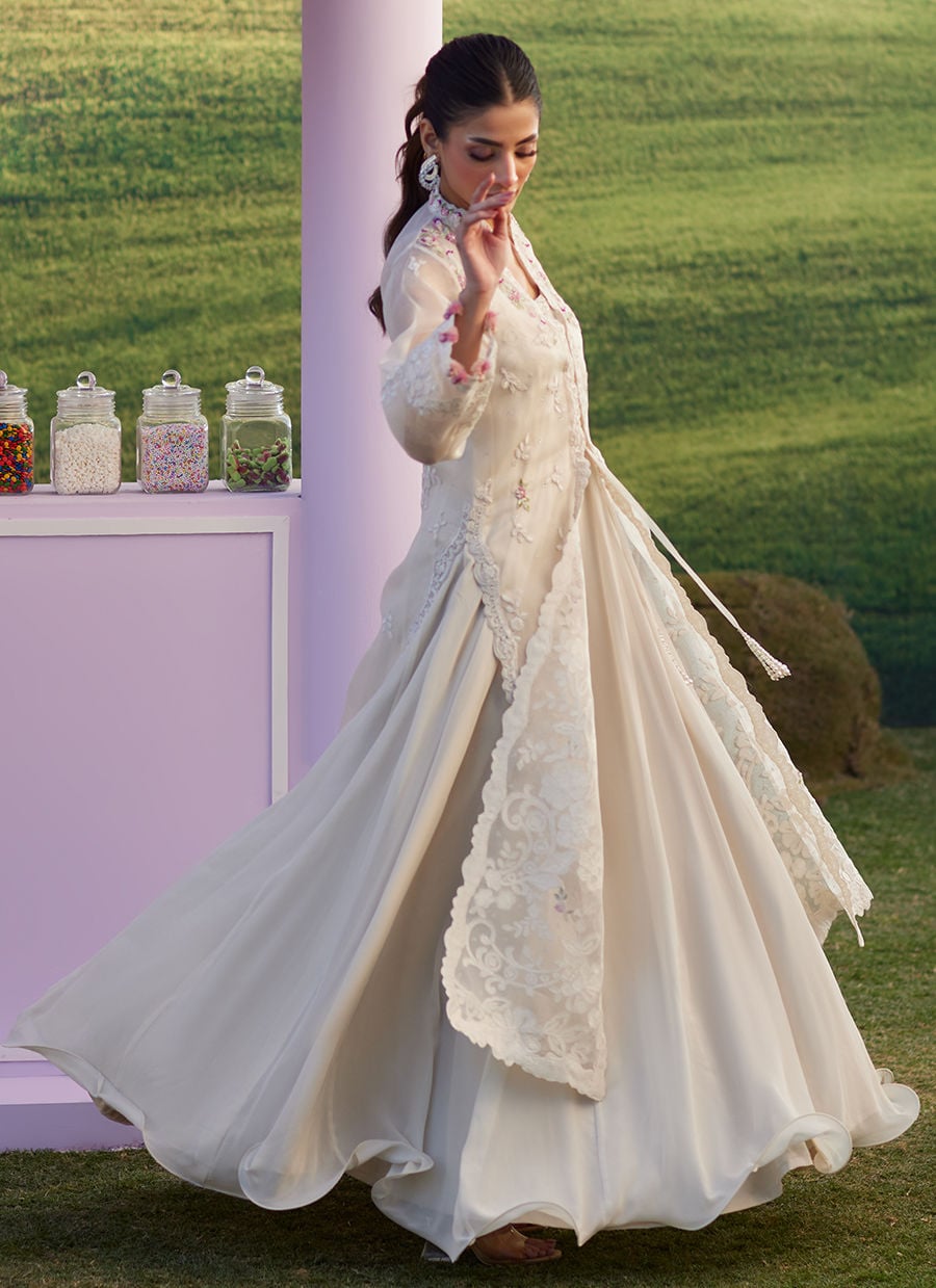 Farah Talib Aziz | Luna Eid 26 | Melia Jacket - Designer Dress - Type : Ladies Clothes - Available at Libayah - 100% Original
