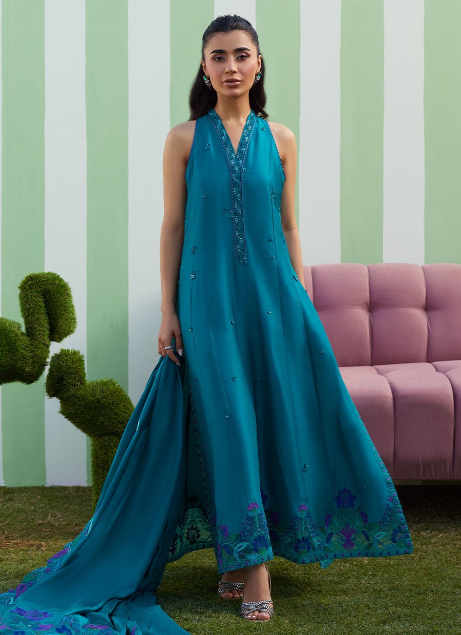 Farah Talib Aziz | Luna Eid 26 | Slona Shirt And Dupatta - Designer Dress - Type : Ladies Clothes - Available at Libayah - 100% Original