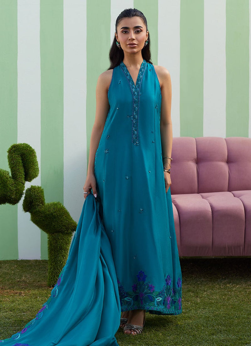 Farah Talib Aziz | Luna Eid 26 | Slona Shirt And Dupatta - Designer Dress - Type : Ladies Clothes - Available at Libayah - 100% Original