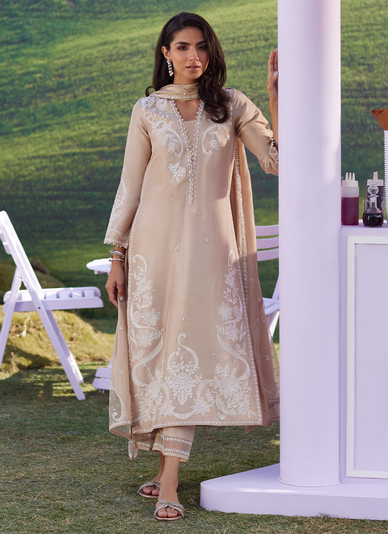 Farah Talib Aziz | Luna Eid 26 | Vaila Shirt And Dupatta - Designer Dress - Type : Ladies Clothes - Available at Libayah - 100% Original