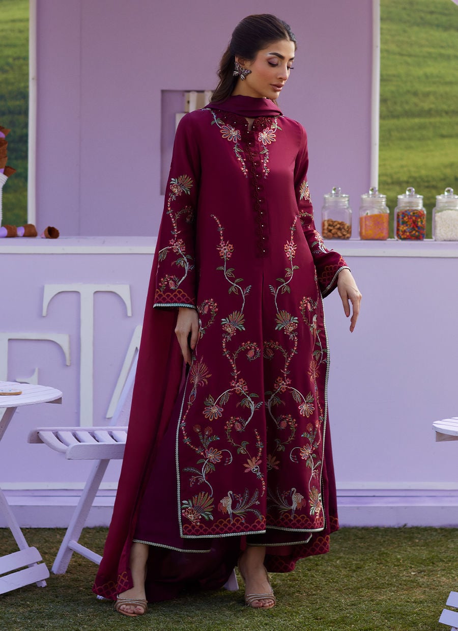 Farah Talib Aziz | Luna Eid 26 | Caire Shirt And Dupatta - Designer Dress - Type : Ladies Clothes - Available at Libayah - 100% Original