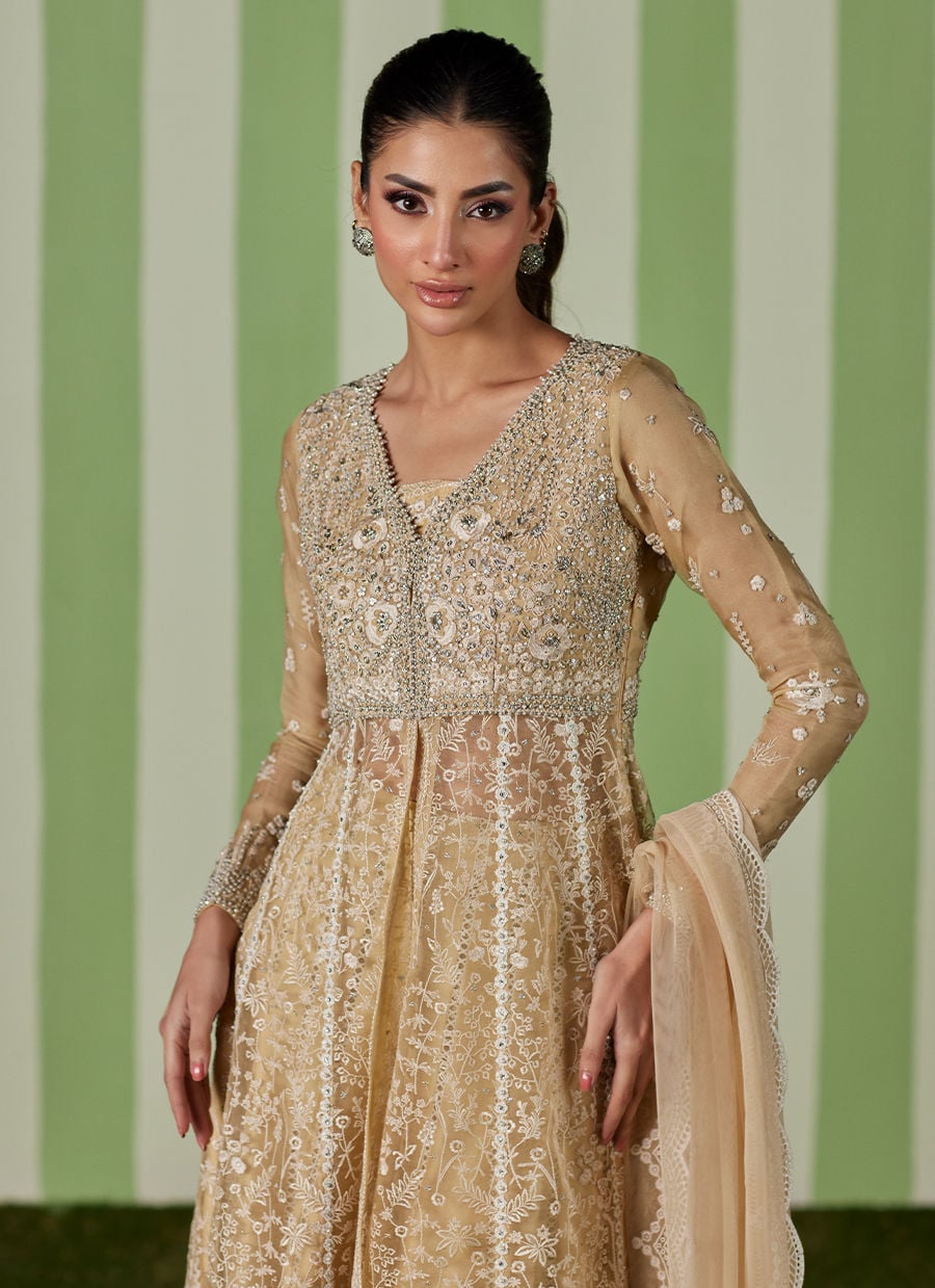 Farah Talib Aziz | Luna Eid 26 | Ayra Kalidaar With Dupatta - Designer Dress - Type : Ladies Clothes - Available at Libayah - 100% Original