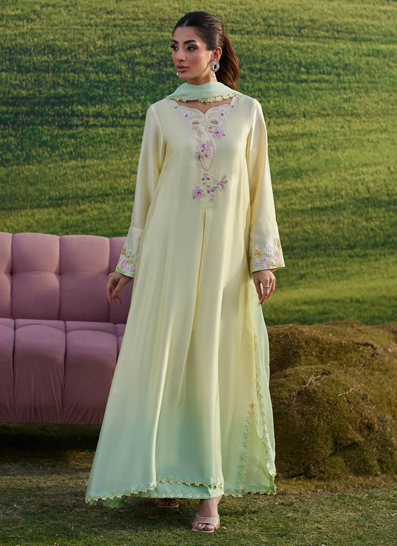 Farah Talib Aziz | Luna Eid 26 | Xeina Shirt And Dupatta - Designer Dress - Type : Ladies Clothes - Available at Libayah - 100% Original