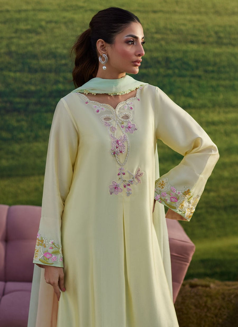 Farah Talib Aziz | Luna Eid 26 | Xeina Shirt And Dupatta - Designer Dress - Type : Ladies Clothes - Available at Libayah - 100% Original