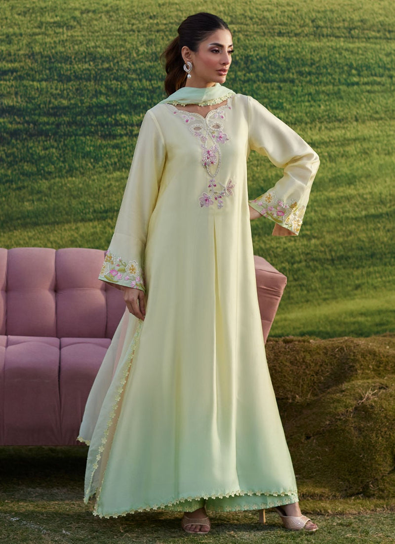 Farah Talib Aziz | Luna Eid 26 | Xeina Shirt And Dupatta - Designer Dress - Type : Ladies Clothes - Available at Libayah - 100% Original