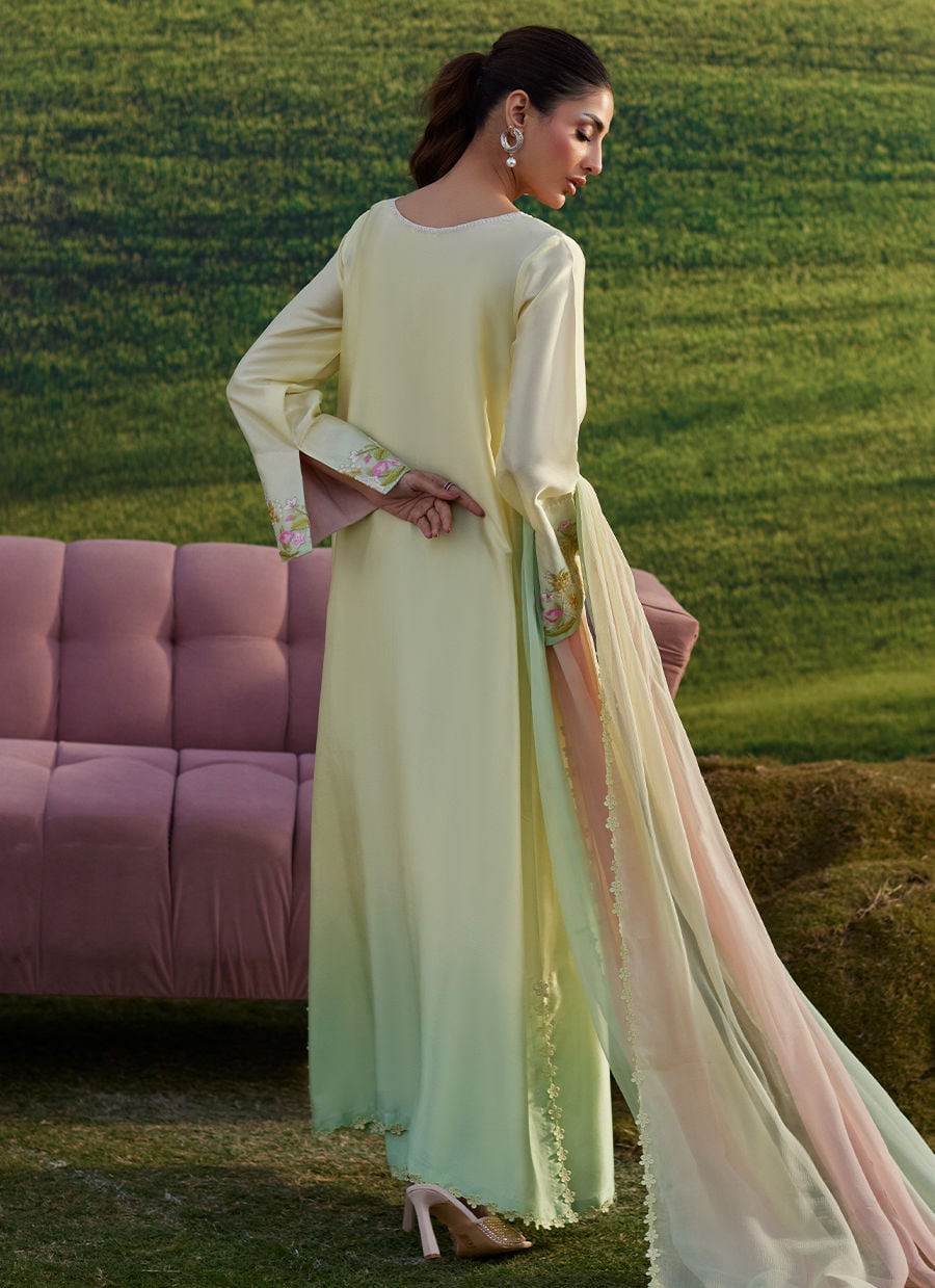 Farah Talib Aziz | Luna Eid 26 | Xeina Shirt And Dupatta - Designer Dress - Type : Ladies Clothes - Available at Libayah - 100% Original