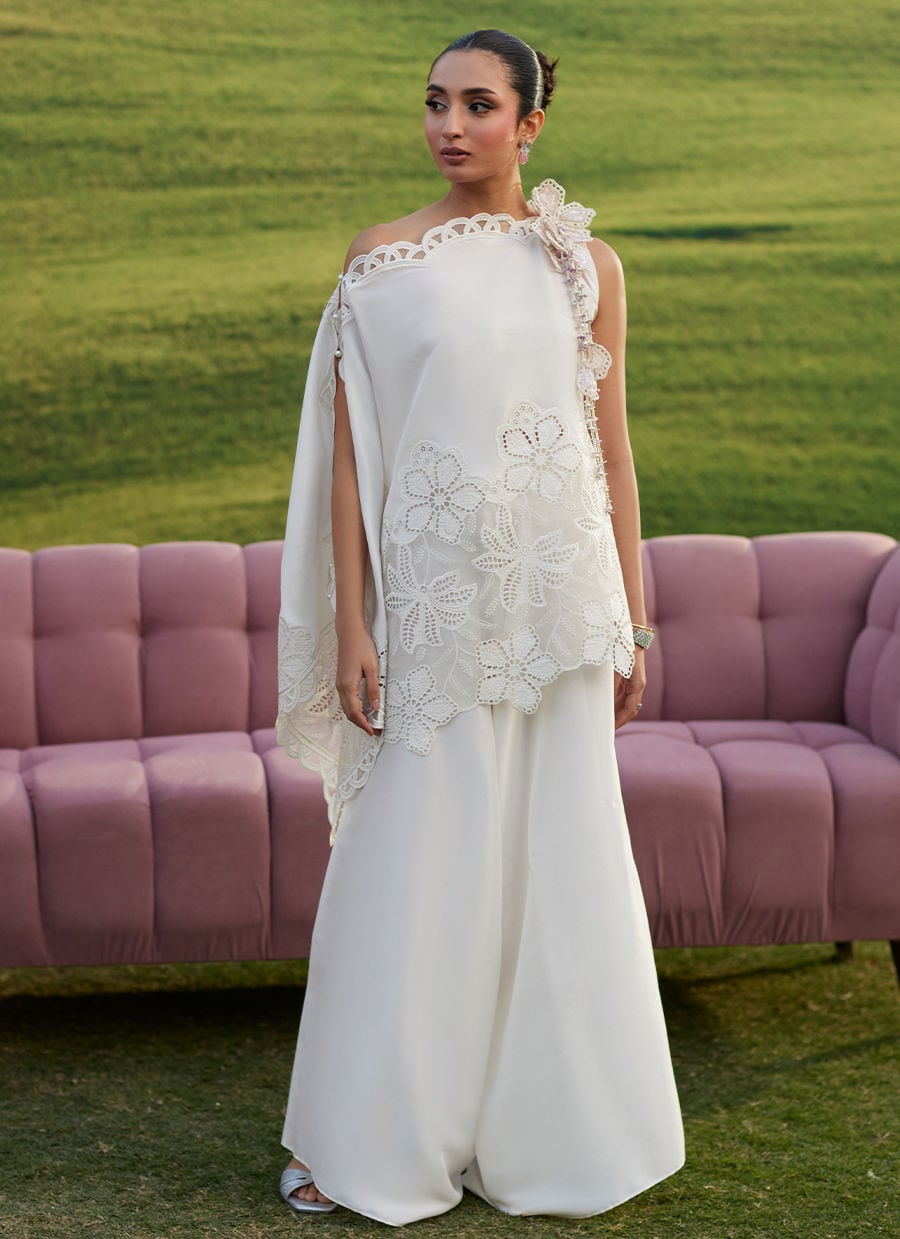 Farah Talib Aziz | Luna Eid 26 | Marlene Top - Designer Dress - Type : Ladies Clothes - Available at Libayah - 100% Original