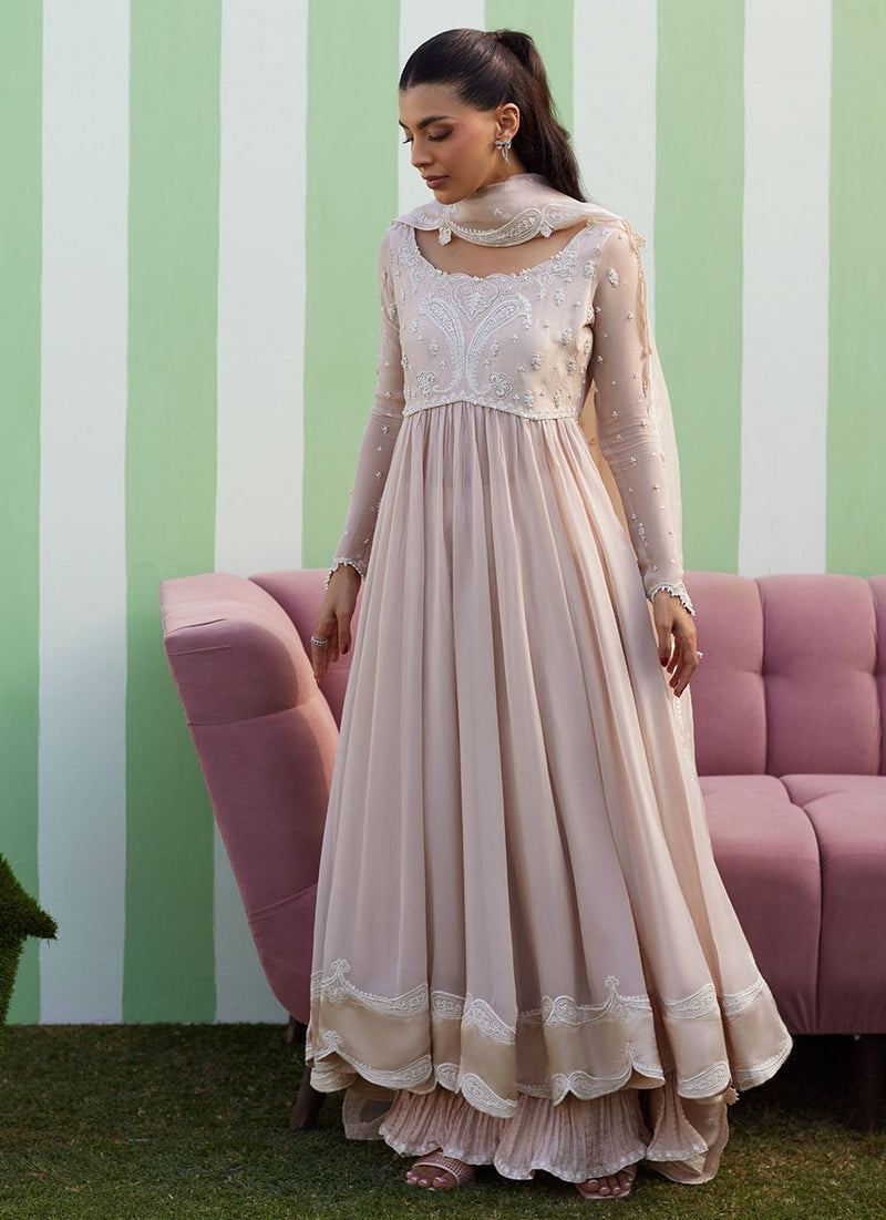 Farah Talib Aziz | Luna Eid 26 | Keshi Kalidaar With Dupatta - Designer Dress - Type : Ladies Clothes - Available at Libayah - 100% Original