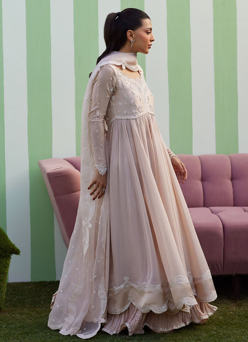 Farah Talib Aziz | Luna Eid 26 | Keshi Kalidaar With Dupatta - Designer Dress - Type : Ladies Clothes - Available at Libayah - 100% Original