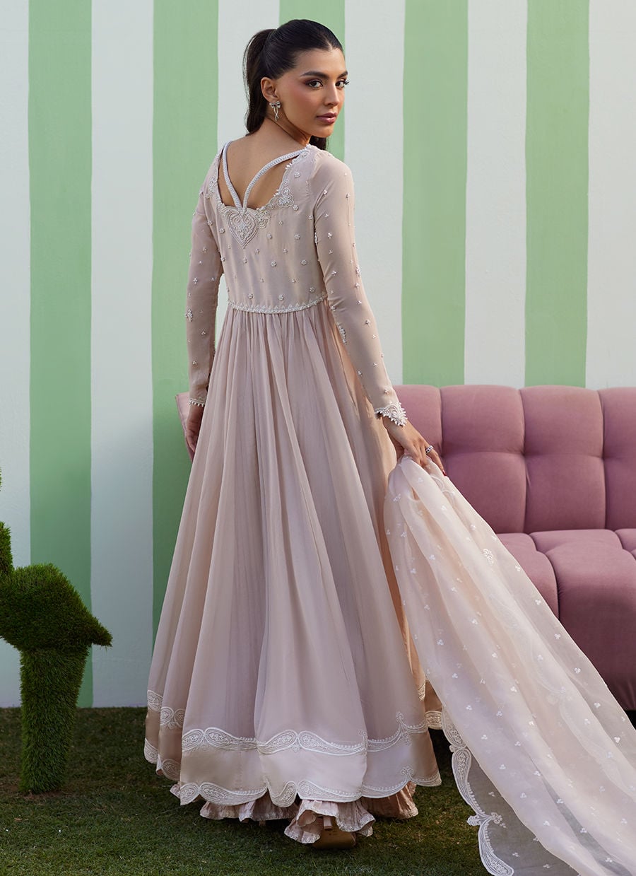 Farah Talib Aziz | Luna Eid 26 | Keshi Kalidaar With Dupatta - Designer Dress - Type : Ladies Clothes - Available at Libayah - 100% Original