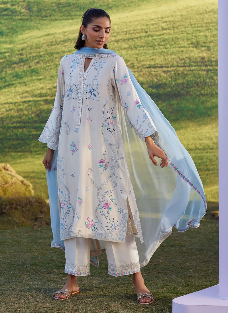 Farah Talib Aziz | Luna Eid 26 | Elya Shirt And Dupatta - Designer Dress - Type : Ladies Clothes - Available at Libayah - 100% Original