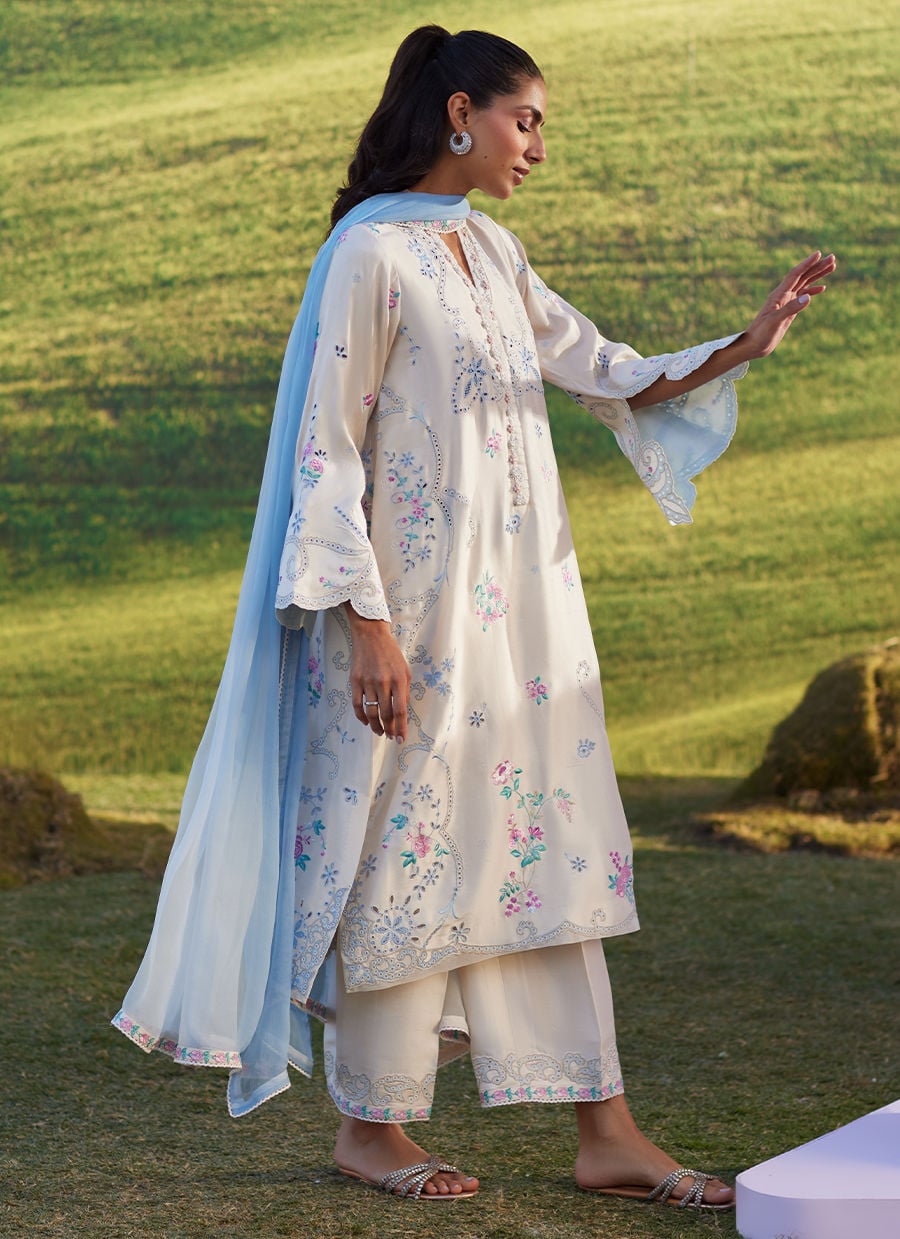 Farah Talib Aziz | Luna Eid 26 | Elya Shirt And Dupatta - Designer Dress - Type : Ladies Clothes - Available at Libayah - 100% Original