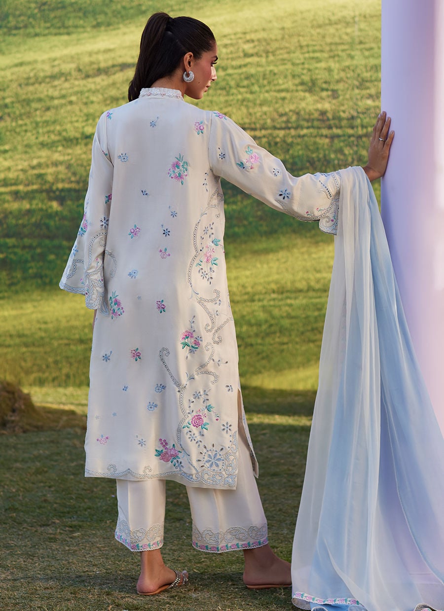 Farah Talib Aziz | Luna Eid 26 | Elya Shirt And Dupatta - Designer Dress - Type : Ladies Clothes - Available at Libayah - 100% Original