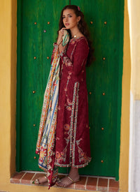 Farah Talib Aziz | Luxury Lawn 26 | Sofia Scarlet by Farah Talib Aziz - Designer Dress  - Type : Ladies Clothes - Available at Libayah - 100% Original 