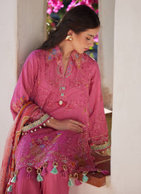 Farah Talib Aziz | Luxury Lawn 26 | Palmira Pink by Farah Talib Aziz - Designer Dress  - Type : Ladies Clothes - Available at Libayah - 100% Original 