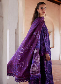 Farah Talib Aziz | Luxury Lawn 26 | Vicenta Violet by Farah Talib Aziz - Designer Dress  - Type : Ladies Clothes - Available at Libayah - 100% Original 
