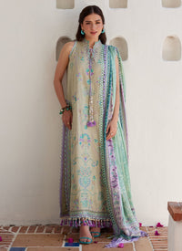 Farah Talib Aziz | Luxury Lawn 26 | Valeria Olive by Farah Talib Aziz - Designer Dress  - Type : Ladies Clothes - Available at Libayah - 100% Original 