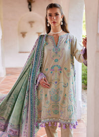 Farah Talib Aziz | Luxury Lawn 26 | Valeria Olive by Farah Talib Aziz - Designer Dress  - Type : Ladies Clothes - Available at Libayah - 100% Original 