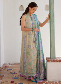 Farah Talib Aziz | Luxury Lawn 26 | Valeria Olive by Farah Talib Aziz - Designer Dress  - Type : Ladies Clothes - Available at Libayah - 100% Original 