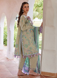 Farah Talib Aziz | Luxury Lawn 26 | Valeria Olive by Farah Talib Aziz - Designer Dress  - Type : Ladies Clothes - Available at Libayah - 100% Original 