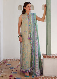 Farah Talib Aziz | Luxury Lawn 26 | Valeria Olive by Farah Talib Aziz - Designer Dress  - Type : Ladies Clothes - Available at Libayah - 100% Original 