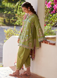 Farah Talib Aziz | Luxury Lawn 26 | Carmen Kiwi by Farah Talib Aziz - Designer Dress  - Type : Ladies Clothes - Available at Libayah - 100% Original 
