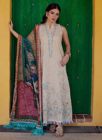 Farah Talib Aziz | Luxury Lawn 26 | Isabella Sand by Farah Talib Aziz - Designer Dress  - Type : Ladies Clothes - Available at Libayah - 100% Original 