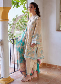 Farah Talib Aziz | Luxury Lawn 26 | Isabella Sand by Farah Talib Aziz - Designer Dress  - Type : Ladies Clothes - Available at Libayah - 100% Original 