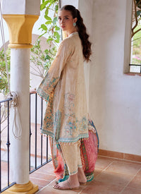 Farah Talib Aziz | Luxury Lawn 26 | Isabella Sand by Farah Talib Aziz - Designer Dress  - Type : Ladies Clothes - Available at Libayah - 100% Original 