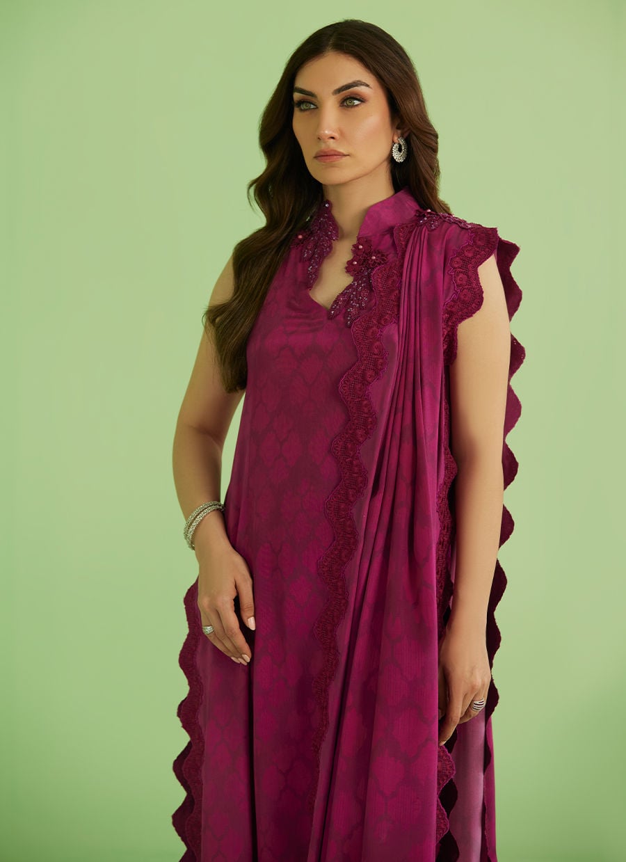 Farah Talib Aziz | Veya A Draped Capsule | Lilia by Farah Talib Aziz - Designer Dress  - Type : Ladies Clothes - Available at Libayah - 100% Original 