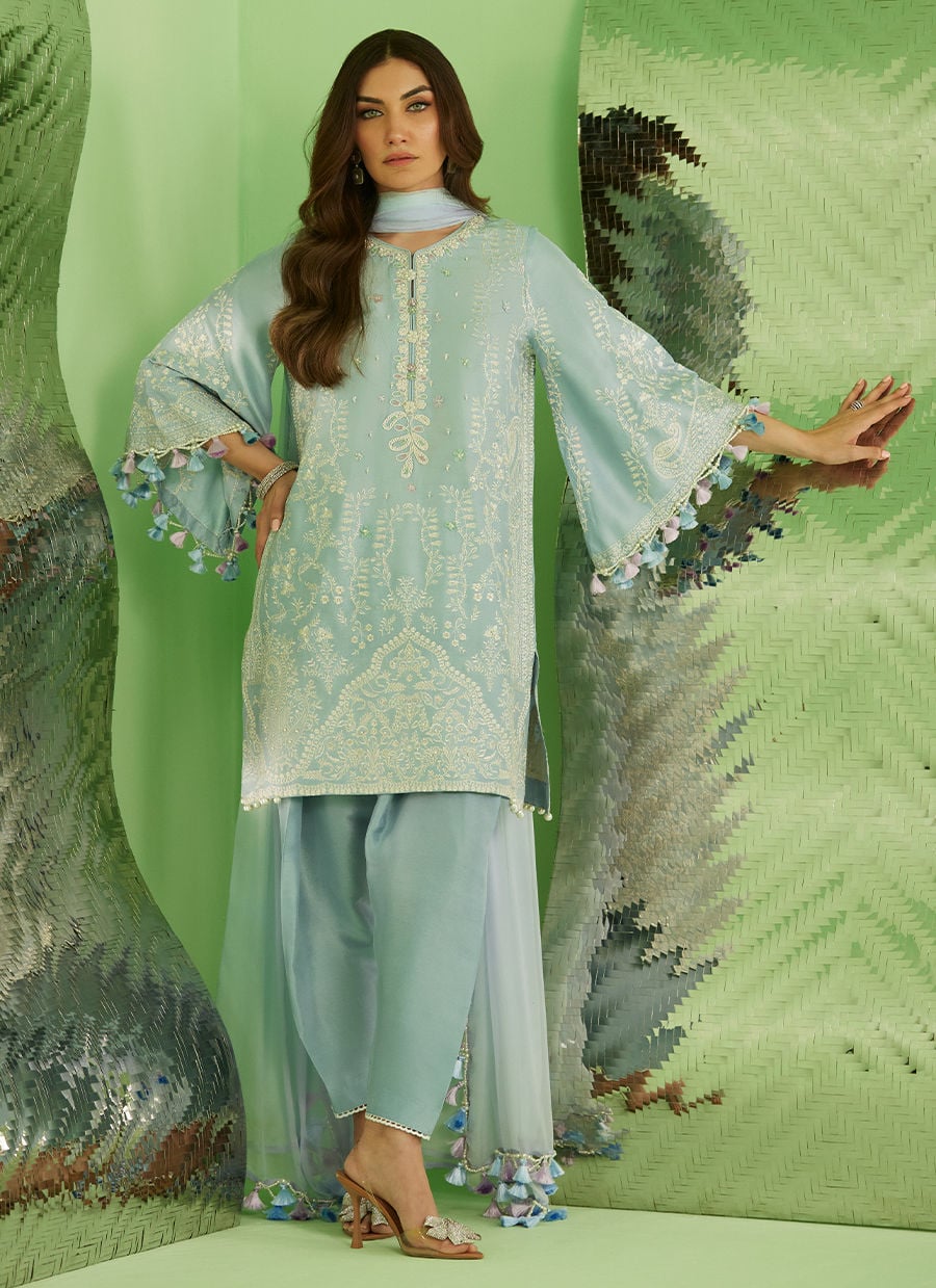 Farah Talib Aziz | Veya A Draped Capsule | Serra by Farah Talib Aziz - Designer Dress  - Type : Ladies Clothes - Available at Libayah - 100% Original 