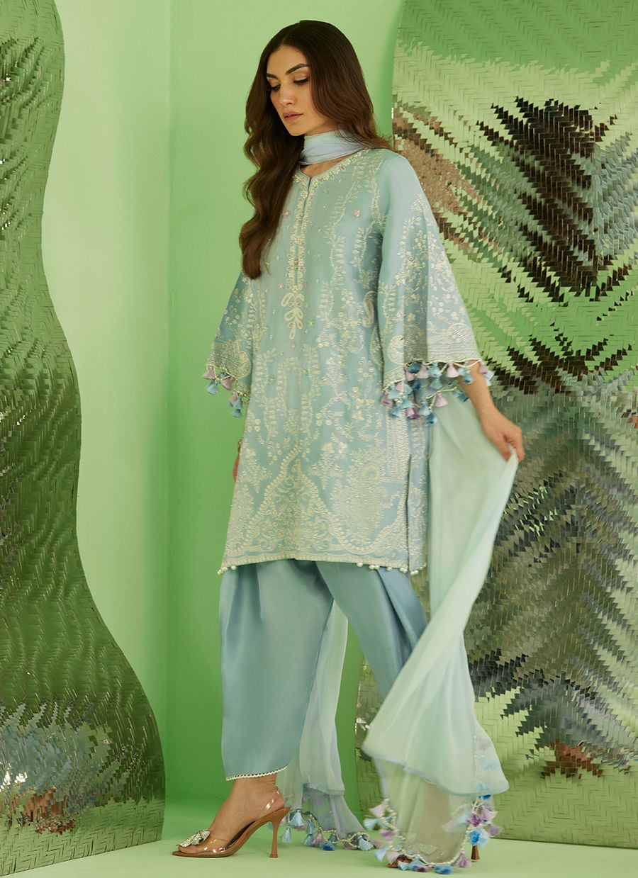 Farah Talib Aziz | Veya A Draped Capsule | Serra by Farah Talib Aziz - Designer Dress  - Type : Ladies Clothes - Available at Libayah - 100% Original 