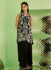 Farah Talib Aziz | Veya A Draped Capsule | Raiya Jacket (A) by Farah Talib Aziz - Designer Dress  - Type : Ladies Clothes - Available at Libayah - 100% Original 