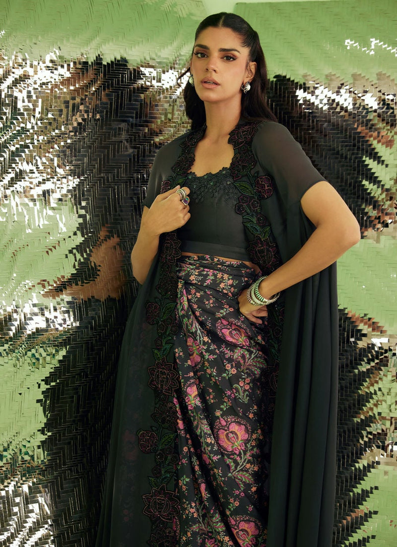 Farah Talib Aziz | Veya A Draped Capsule | Azalea by Farah Talib Aziz - Designer Dress  - Type : Ladies Clothes - Available at Libayah - 100% Original 