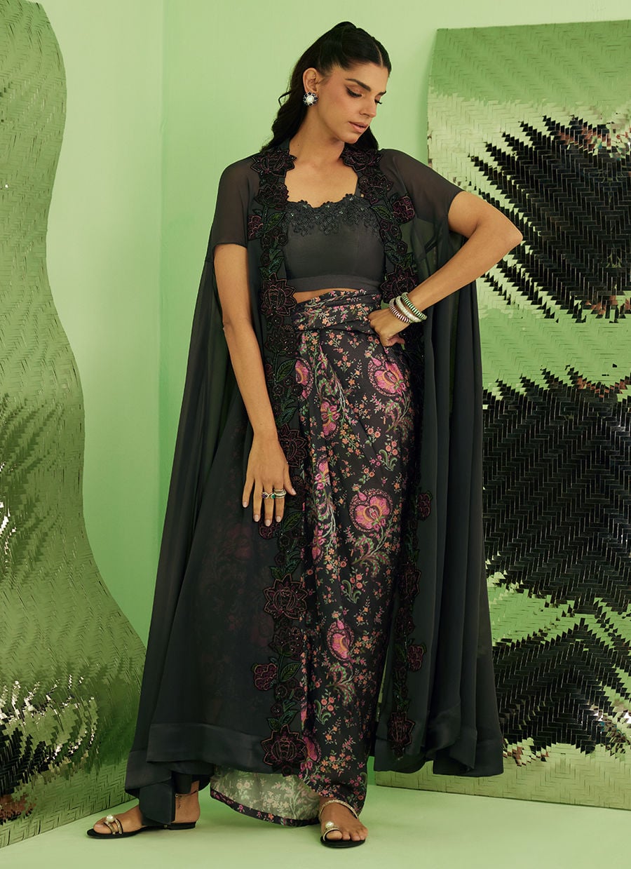 Farah Talib Aziz | Veya A Draped Capsule | Azalea by Farah Talib Aziz - Designer Dress  - Type : Ladies Clothes - Available at Libayah - 100% Original 