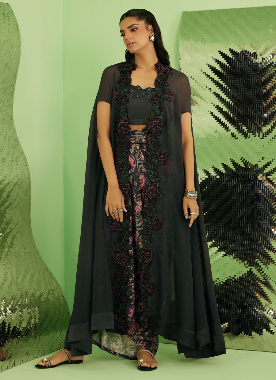 Farah Talib Aziz | Veya A Draped Capsule | Azalea by Farah Talib Aziz - Designer Dress  - Type : Ladies Clothes - Available at Libayah - 100% Original 