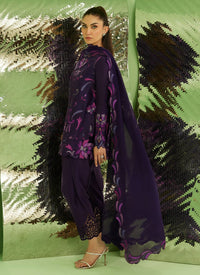 Farah Talib Aziz | Veya A Draped Capsule | Noir Aubergine by Farah Talib Aziz - Designer Dress  - Type : Ladies Clothes - Available at Libayah - 100% Original 