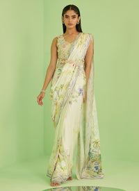 Farah Talib Aziz | Veya A Draped Capsule | Avery Saree by Farah Talib Aziz - Designer Dress  - Type : Ladies Clothes - Available at Libayah - 100% Original 