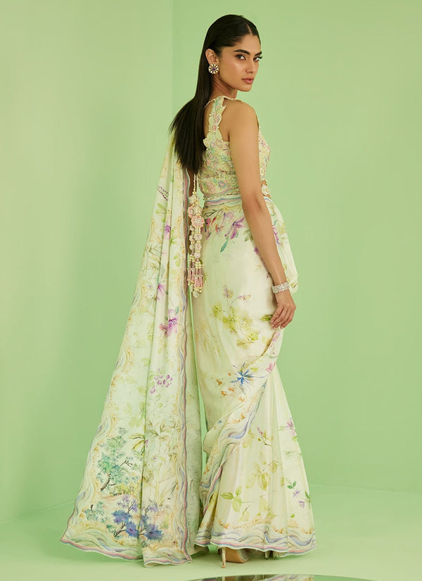 Farah Talib Aziz | Veya A Draped Capsule | Avery Saree by Farah Talib Aziz - Designer Dress  - Type : Ladies Clothes - Available at Libayah - 100% Original 