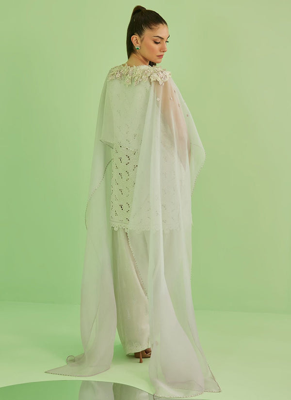 Farah Talib Aziz | Veya A Draped Capsule | Laine Shirt And Drape Dupatta by Farah Talib Aziz - Designer Dress  - Type : Ladies Clothes - Available at Libayah - 100% Original 